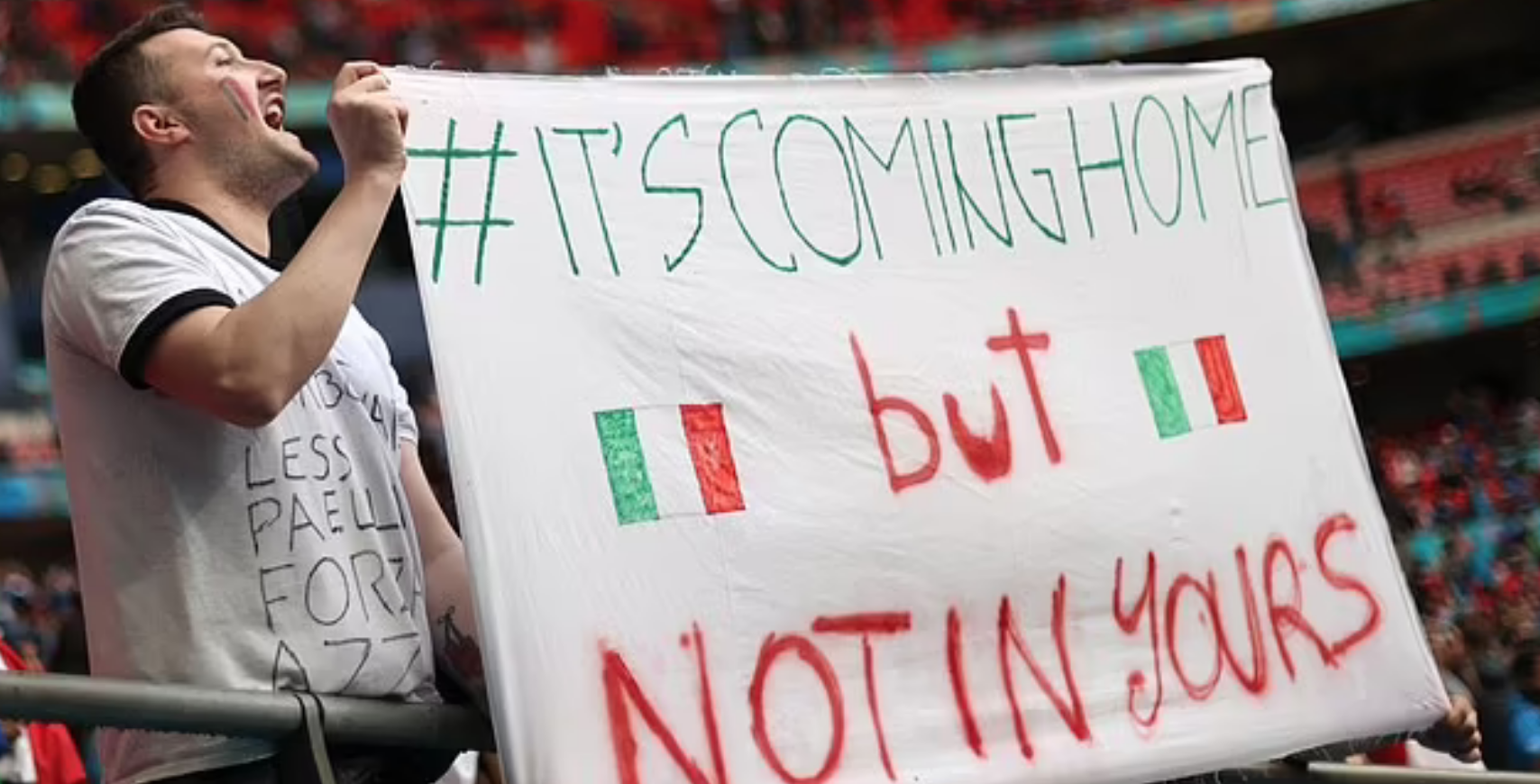 Football is coming Home. Its coming. Three Lions (Football's coming Home).