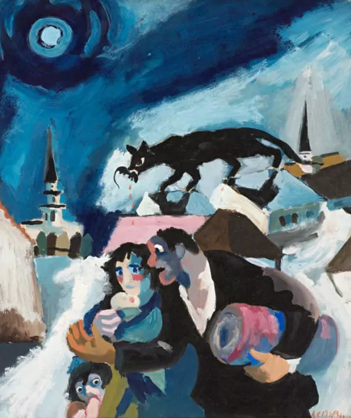 Josef Herman - Refugees.1941