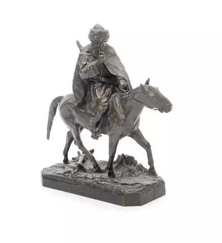 Бронзовая статуя Черкеса на коне, 1870 г. (предварительная оценка — £3000 - £5000)