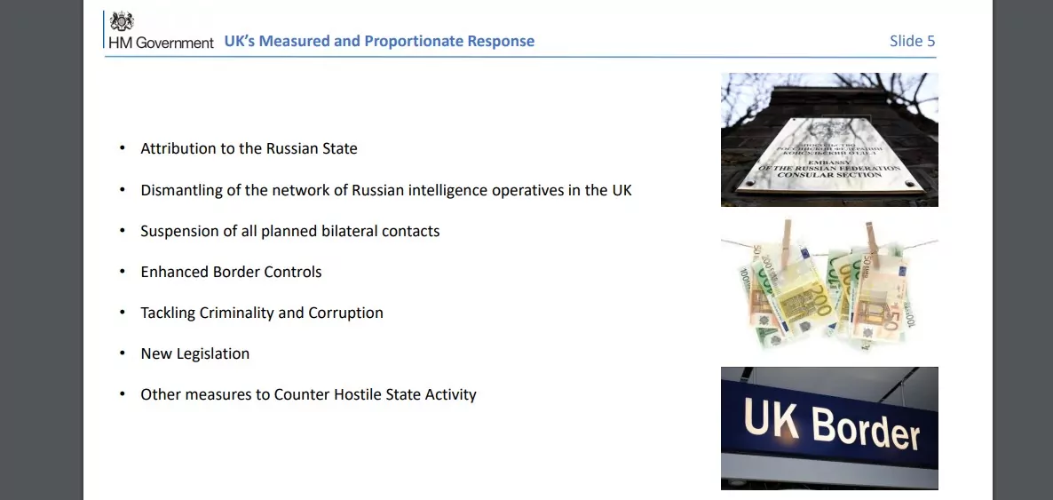 "Коммерсантъ" опубликовал "презентацию по делу Скрипаля", которую раздавали представителям иностранных посольств