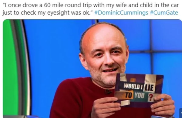 Мем про Доминика Каммингса