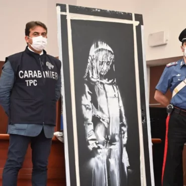 Шесть человек арестованы за кражу картины Бэнкси