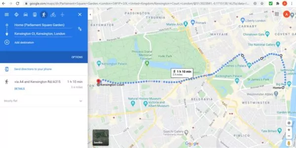 Белорусы прошли маршем от Вестминстера до Кенсингтона и устроили митинг у посольства